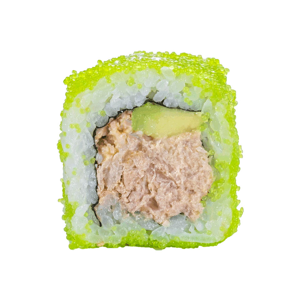 Wasabi Salmon Salad Inside Out Roll (4 stuks)